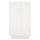 skænk 111x34x60 cm massivt fyrretræ hvid