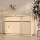 skænk 111x36x75 cm massivt fyrretræ
