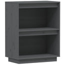 konsolskab 60x34x75 cm massivt fyrretræ grå