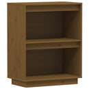 konsolskab 60x34x75 cm massivt fyrretræ gyldenbrun