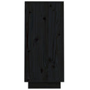 konsolskab 60x34x75 cm massivt fyrretræ sort
