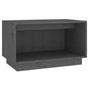 tv-bord 60x35x35 cm massivt fyrretræ grå