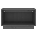 tv-bord 60x35x35 cm massivt fyrretræ grå