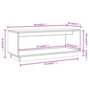 tv-bord 90x35x35 cm massivt fyrretræ
