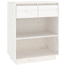 konsolskab 60x34x75 cm massivt fyrretræ hvid