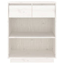 konsolskab 60x34x75 cm massivt fyrretræ hvid
