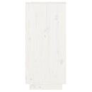 konsolskab 60x34x75 cm massivt fyrretræ hvid