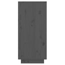 konsolskab 60x34x75 cm massivt fyrretræ grå