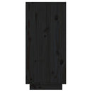 konsolskab 60x34x75 cm massivt fyrretræ sort