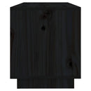 tv-bord 74x34x40 cm massivt fyrretræ sort