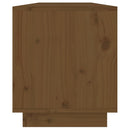 tv-bord 110,5x34x40 cm massivt fyrretræ gyldenbrun