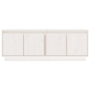 tv-bord 110x34x40 cm massivt fyrretræ hvid
