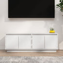 tv-bord 110x34x40 cm massivt fyrretræ hvid