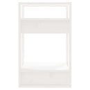 bogreol/rumdeler 41x35x57 cm massivt fyrretræ hvid