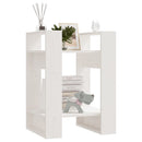 bogreol/rumdeler 41x35x57 cm massivt fyrretræ hvid