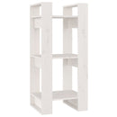 bogreol/rumdeler 41x35x91 cm massivt fyrretræ hvid