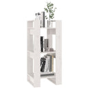 bogreol/rumdeler 41x35x91 cm massivt fyrretræ hvid