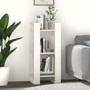 bogreol/rumdeler 41x35x91 cm massivt fyrretræ hvid