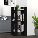 bogreol/rumdeler 41x35x91 cm massivt fyrretræ sort