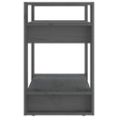 bogreol/rumdeler 60x35x57 cm massivt fyrretræ grå