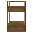 bogreol/rumdeler 60x35x57 cm massivt fyrretræ gyldenbrun