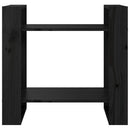 bogreol/rumdeler 60x35x57 cm massivt fyrretræ sort