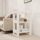 bogreol/rumdeler 60x35x91 cm massivt fyrretræ hvid
