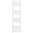bogreol/rumdeler 60x35x125 cm massivt træ hvid