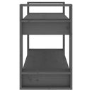 bogreol/rumdeler 80x35x56,5 cm massivt fyrretræ grå