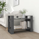bogreol/rumdeler 80x35x56,5 cm massivt fyrretræ grå