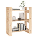 bogskab/rumdeler 80x35x91 cm massivt træ fyrretræ