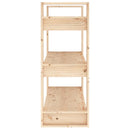 bogskab/rumdeler 80x35x91 cm massivt træ fyrretræ