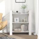 bogreol/rumdeler 80x35x91 cm massivt fyrretræ hvid
