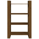 bogreol/rumdeler 80x35x125 cm massivt fyrretræ gyldenbrun