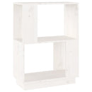 bogreol/rumdeler 51x25x70 cm massivt fyrretræ hvid