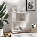 bogreol/rumdeler 51x25x70 cm massivt fyrretræ hvid