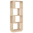bogreol/rumdeler 51x25x132 cm massivt fyrretræ