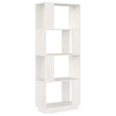 bogreol/rumdeler 51x25x132 cm massivt fyrretræ hvid