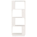 bogreol/rumdeler 51x25x132 cm massivt fyrretræ hvid