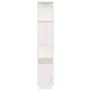 bogreol/rumdeler 51x25x132 cm massivt fyrretræ hvid