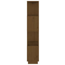 bogreol/rumdeler 51x25x132 cm massivt fyrretræ gyldenbrun