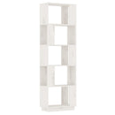 bogreol/rumdeler 51x25x163,5 cm massivt fyrretræ hvid