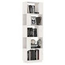 bogreol/rumdeler 51x25x163,5 cm massivt fyrretræ hvid