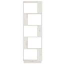 bogreol/rumdeler 51x25x163,5 cm massivt fyrretræ hvid