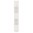 bogreol/rumdeler 51x25x163,5 cm massivt fyrretræ hvid