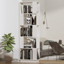 bogreol/rumdeler 51x25x163,5 cm massivt fyrretræ hvid