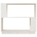 bogreol/rumdeler 80x25x70 cm massivt fyrretræ hvid