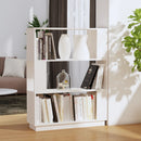 bogreol/rumdeler 80x25x101 cm massivt fyrretræ hvid