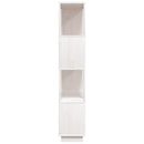 bogreol/rumdeler 80x25x132 cm massivt fyrretræ hvid