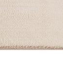 gulvtæppe 160x230 cm blødt plys skridsikkert og vaskbart beige